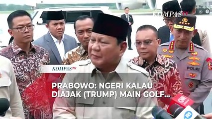 Kelakar Presiden Prabowo Ungkap Rencana Bertemu Trump: Saya Harus Les Privat Golf