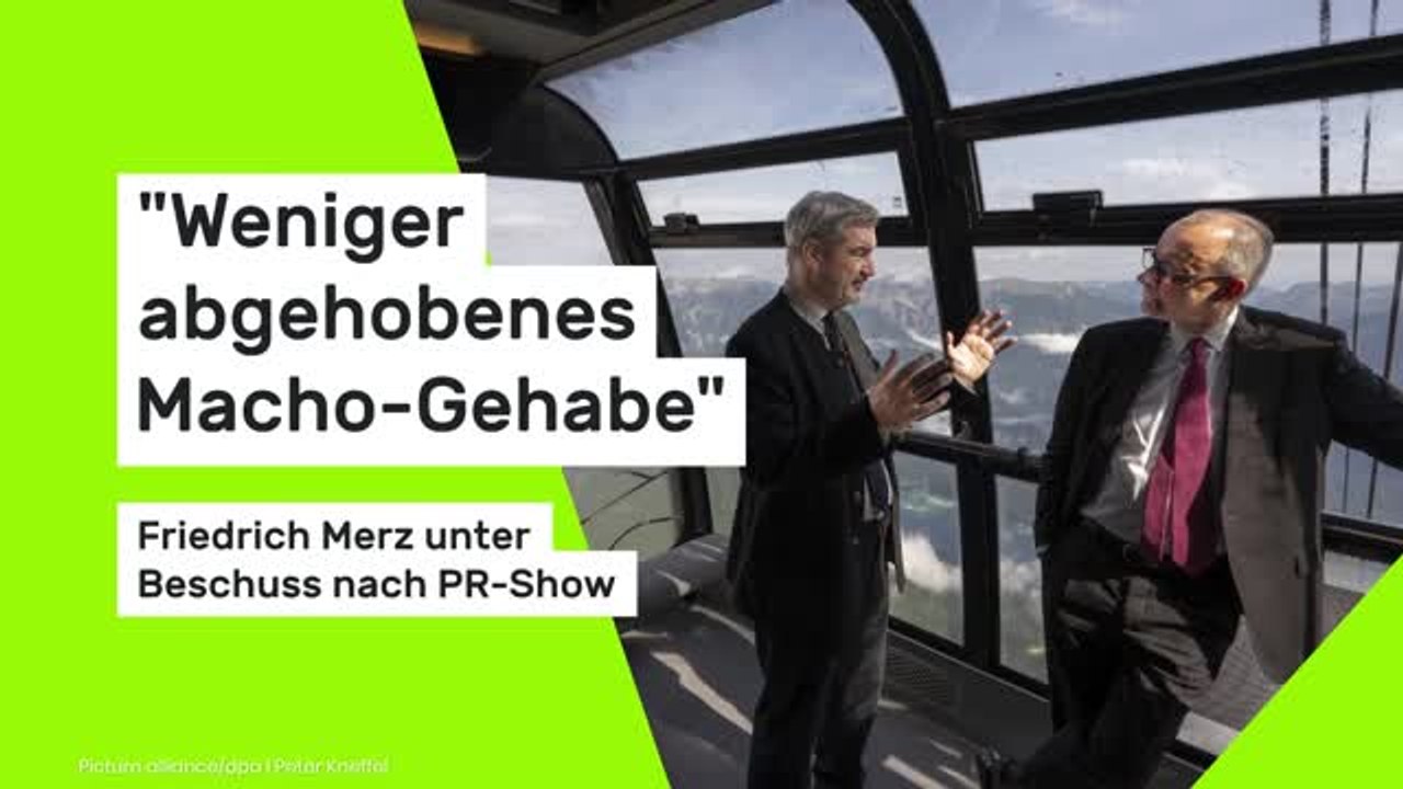 Friedrich Merz: "Weniger abgehobenes Macho-Gehabe - Kanzler unter Beschuss nach PR-Show