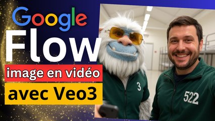 Google Flow IMAGE to VIDEO avec VEO3