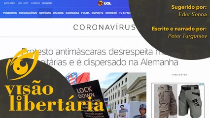 Protestos contra medidas restritivas em Berlin | Visão Libertária - 30/08/20 | ANCAPSU