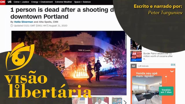 Manifestante pro trump, Aaron Jay Danielson, foi morto por antifas em Portland | VL - 31/08/20 | ANCAPSU