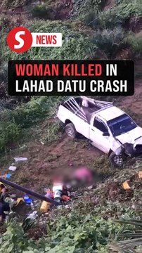 Woman killed, 13 injured after truck plunges into ravine in Lahad Datu