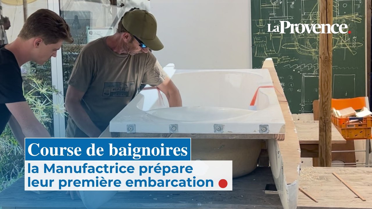Course de baignoires à La Ciotat : la Manufactrice prépare  leur première embarcation