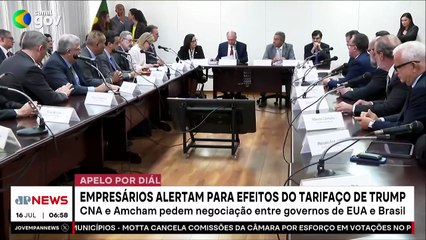 Empresários pedem negociação para barrar tarifaço de Trump