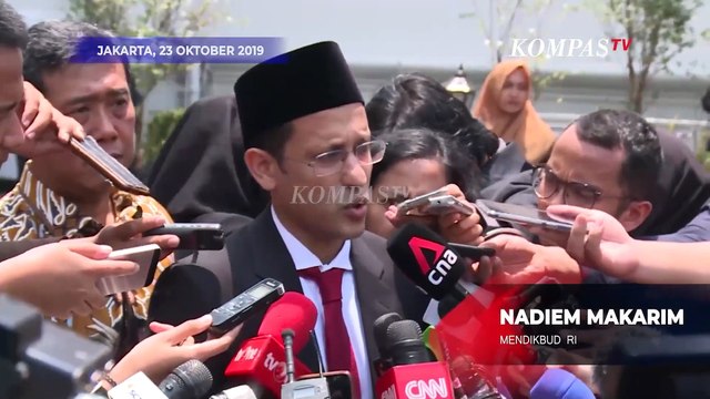 Kata Pertama Nadiem Makarim Usai Dilantik Jadi Menteri di Era Presiden Jokowi - ARSIP KOMPAS