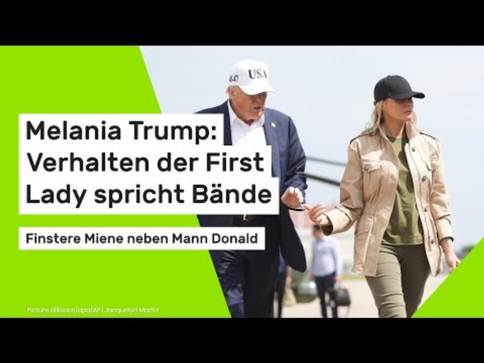 Melania Trump: Verhalten der First Lady spricht Bände - finstere Miene neben Mann Donald
