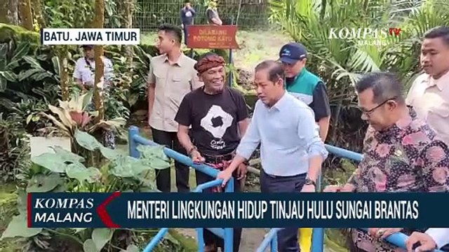 Sungai Brantas Tercemar, Menteri Lingkungan Hidup Tinjau Hulu Sungai
