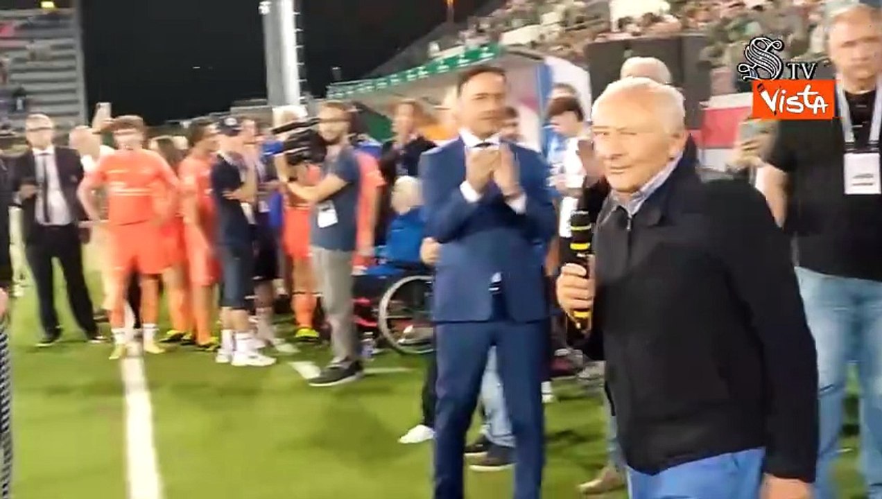 L'ideatore della Partita del Cuore Mogol alla sfida politici vs cantanti all'Aquila