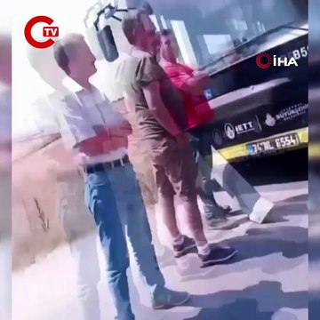 Arnavutköy'de İETT otobüsü ile otomobil kafa kafaya çarpıştı 1 ölü