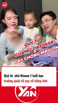 Quý tử nhà Hiwom 1 tuổi học trường quốc tế, nay nói tiếng Anh sành điệu