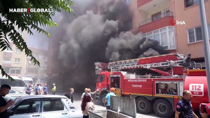 Niğde'de iş yeri deposunda yangın