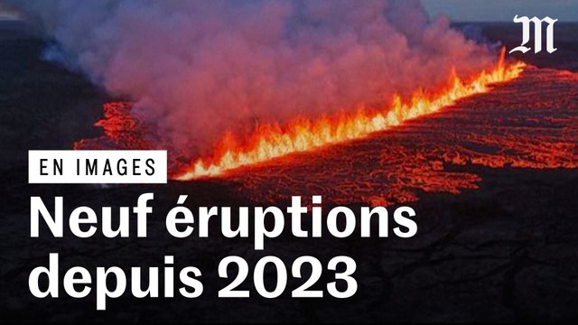 Islande : neuf éruptions du volcan de Reykjanes depuis 2023
