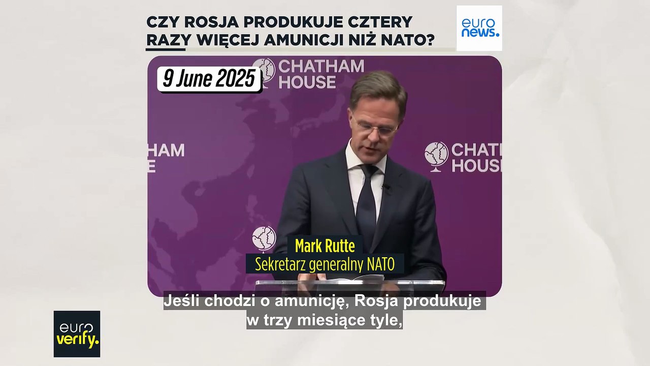 Czy Rosja produkuje cztery razy więcej amunicji niż NATO?