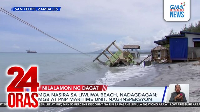 MGB - 'Di dredging ang sanhi ng coastal erosion sa Zambales; 'di dapat tinayuan ng istruktura ang lugar | 24 Oras