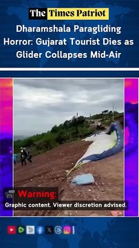 Dharamshala Paragliding Horror: Gujarat Tourist Dies as Glider Collapses Mid-Air, Shocking Video Emerges