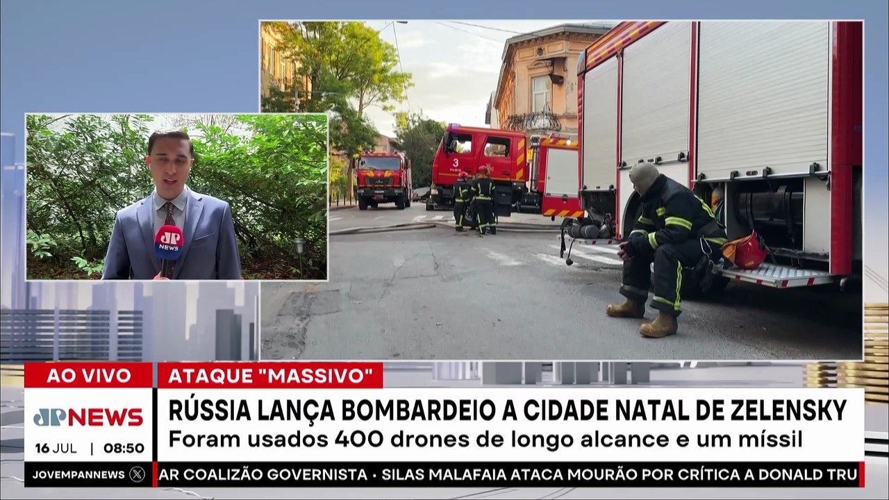 Rússia ataca Ucrânia com 400 drones e míssil balístico