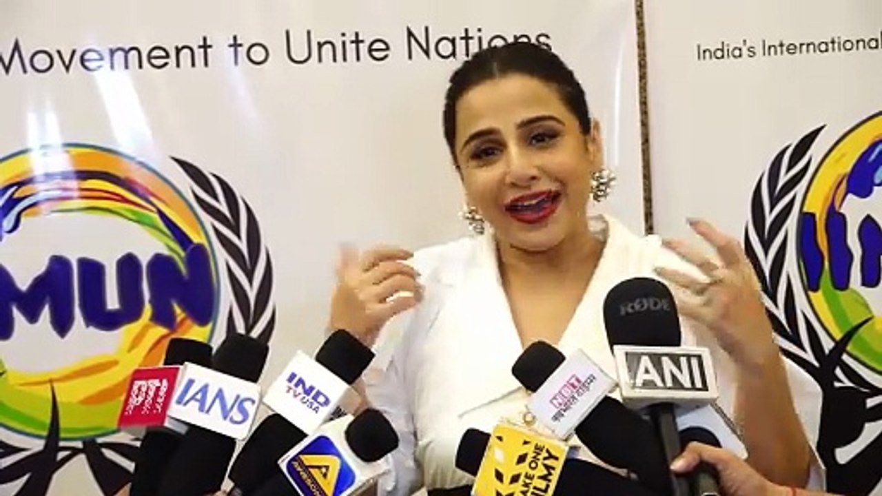 10th Edition Of Role Model Series By India's International Movement To Unite Nations - Vidya Balan