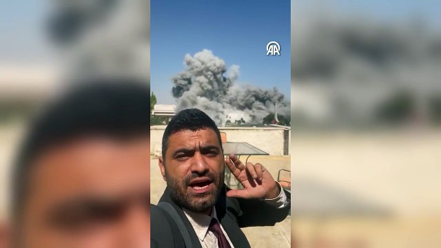 AA muhabiri anons çektiği sırada Genelkurmay Başkanlığı binasında yeni patlamalar meydana geldi