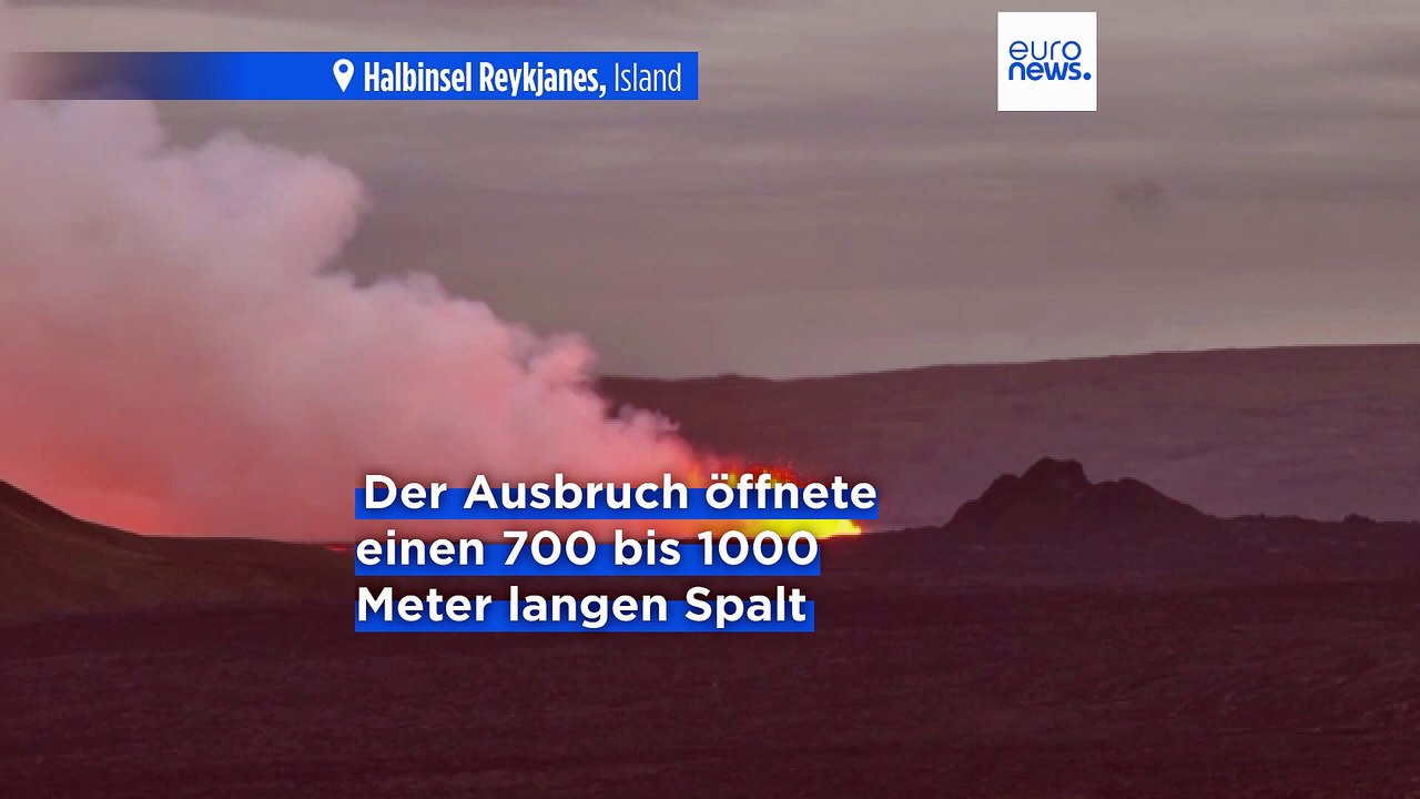 Erneuter Vulkanausbruch auf isländischer Halbinsel Reykjanes sorgt für Evakuierungen