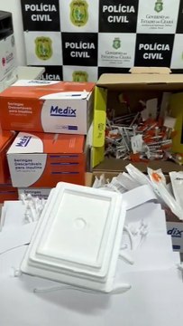Mulher é presa com canetas emagrecedoras usadas, seringas e demais materiais em Cascavel