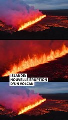 Eruption impresionnante d'un volcan en Islande