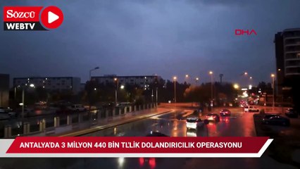 Antalya'da 3 milyon 440 bin TL'lik dolandırıcılık operasyonu; 2 tutuklu