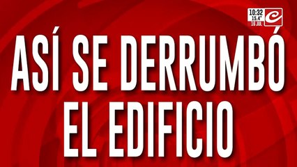 Incendio y derrumbe en La Plata: así colapsó parte del edifico