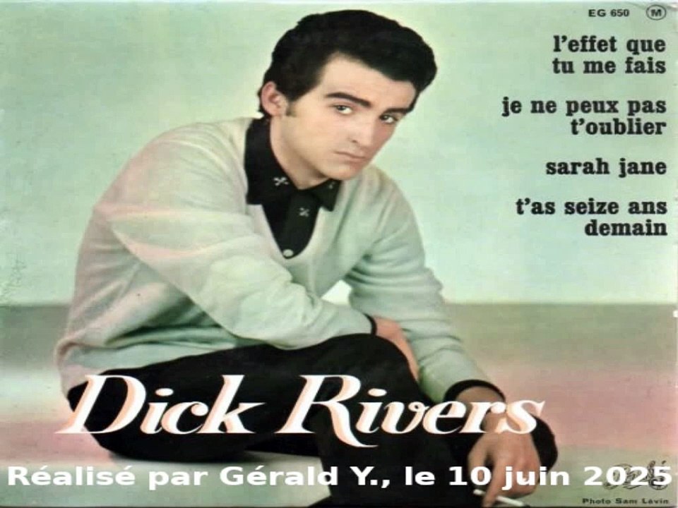 Dick Rivers_Je ne peux pas t'oublier (A. Williams_Can't get used to losing you)(1963)karaoké