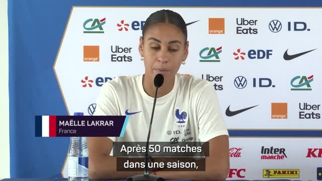Bleues - Lakrar : “Je suis prête physiquement, je suis là pour jouer samedi”