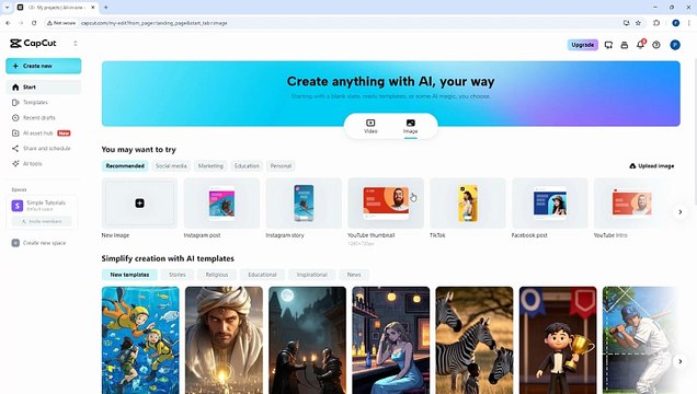 Capcut Web Editor 3 Creating New Projects