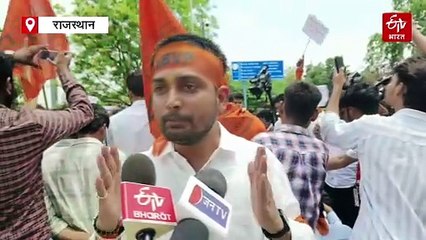 छात्रसंघ चुनाव मुद्दा: एबीवीपी ने किया प्रदर्शन, सरकार से की चुनाव करवाने की मांग