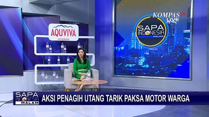 Motor Ditarik Paksa, Aksi Diduga Penagih UtangTerekam Kamera | SAPA MALAM