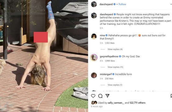 Dax Shepard: Er teilt ein Nacktfoto seiner Frau Kristen Bell im Netz