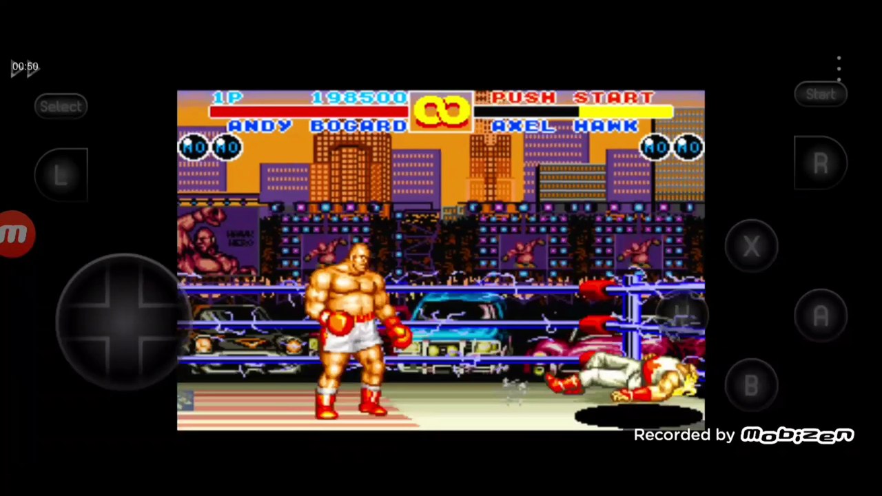 Fatal Fury 2 Andy Bogard vs Axel Hawk fala de vitória do Axel Hawk em português