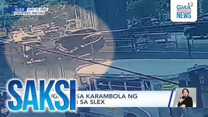 3 sugatan sa karambola ng 3 sasakyan sa SLEX | Saksi
