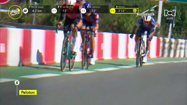 Fuerte caída de Tadej Pogačar en al etapa 11 del Tour de Francia: así quedó la clasificación general