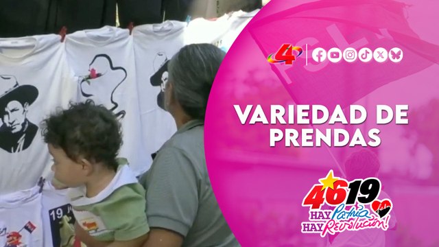 👕🖤 Emprendedores de Estelí ofrecen variedad de prendas para conmemorar el 46/19