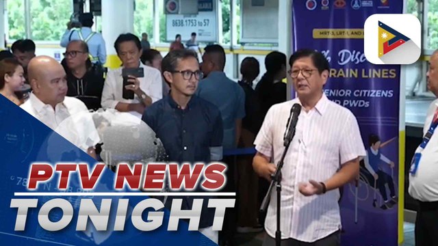 PBBM leads launch of 50% discount for senior citizens, PWDs in all public train lines including LRT-1, LRT-2 and MRT-3
