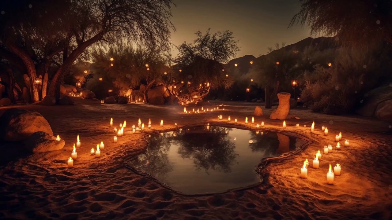 Le Jardin aux Mille Bougies 4K ~ Musique pour Méditer