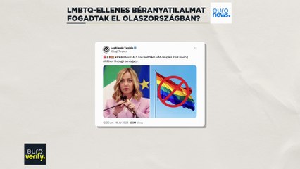 Tényellenőrzés: Olaszországban LMBTQ-ellenes béranyatilalmat fogadtak el mostanában?