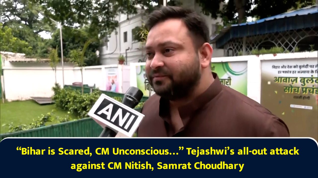 “Bihar is Scared, CM Unconscious…” Tejashwi’s all-out attack against CM Nitish, Samrat Choudhary