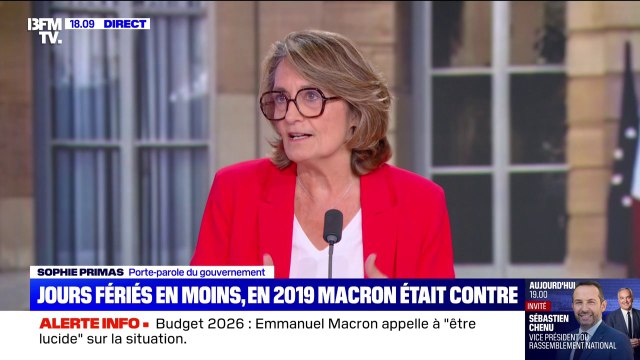 Retraites: Il n'y a pas de cibles sur les retraités, (...) comme tous les Français, ils doivent participer , affirme Sophie Primas, porte-parole du gouvernement