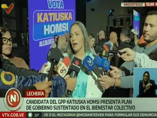 Anzoátegui I Candidata por Lechería Katiuska Homsi basa su plan de gobierno en el bienestar colectivo