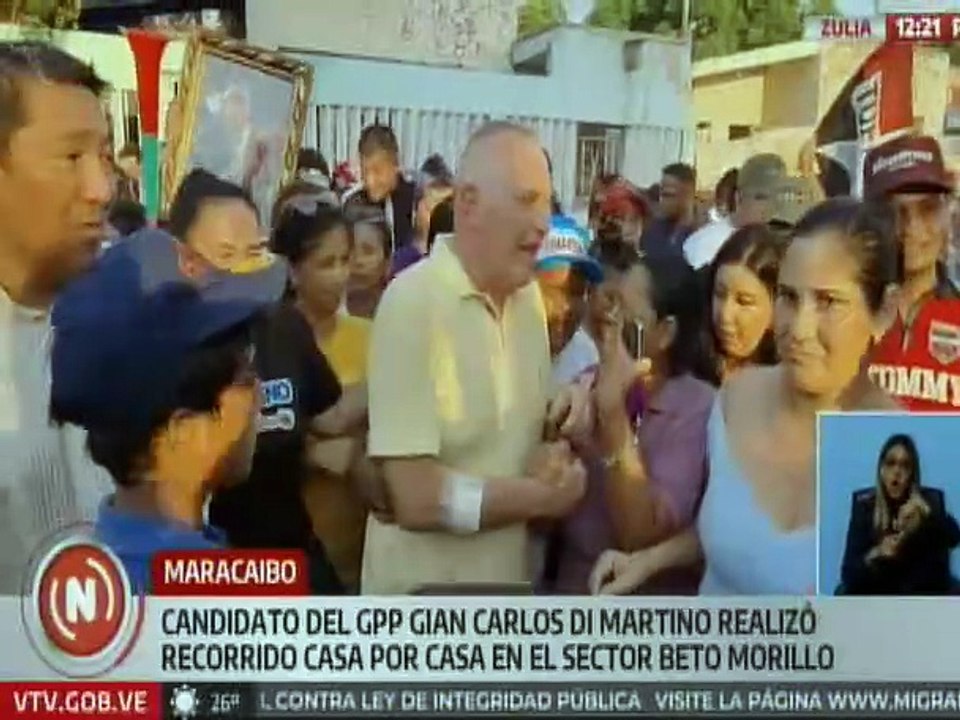 Zulianos manifiestan su respaldo a candidatura de Gian Carlo Di Martino en comicios del 27-J