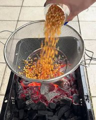 Popcorn over fire hits different 🍿🔥