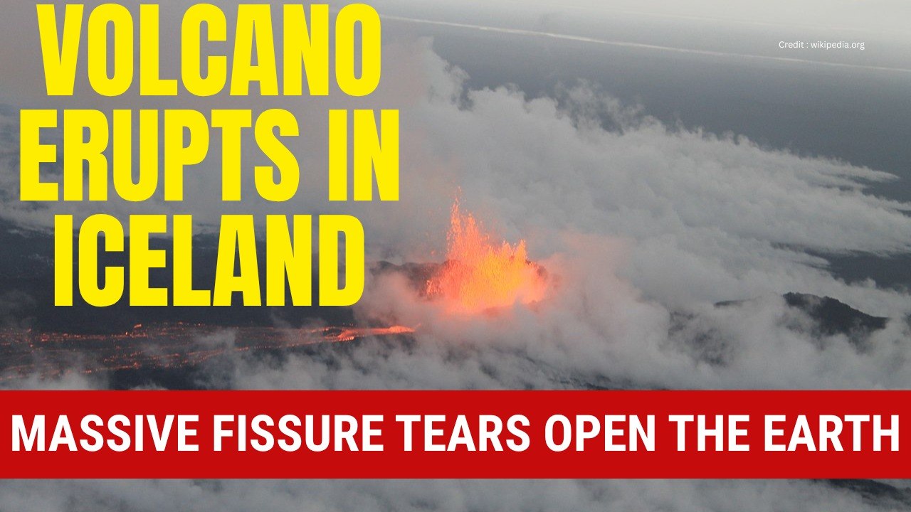 Iceland Volcano Erupts Without Warning — Massive Lava Flows Captured