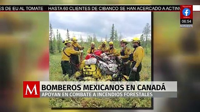 México envía brigadistas para apoyar en incendios forestales en Canadá