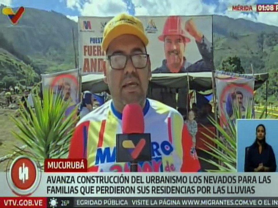 Mérida | Ejecutivo nacional continúa construcción del urb. Los Nevados para familias afectadas por lluvias