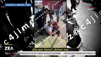 VIDEO: Joven ruega que no detengan a su novio ladrón
