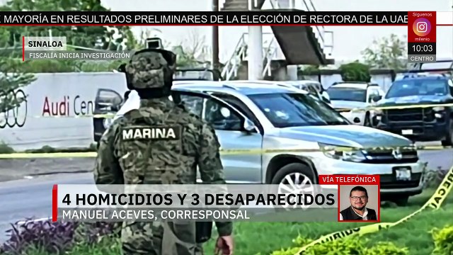 Jornada violenta en Sinaloa: cuatro asesinatos y tres desapariciones